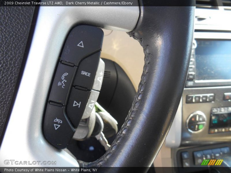 Dark Cherry Metallic / Cashmere/Ebony 2009 Chevrolet Traverse LTZ AWD