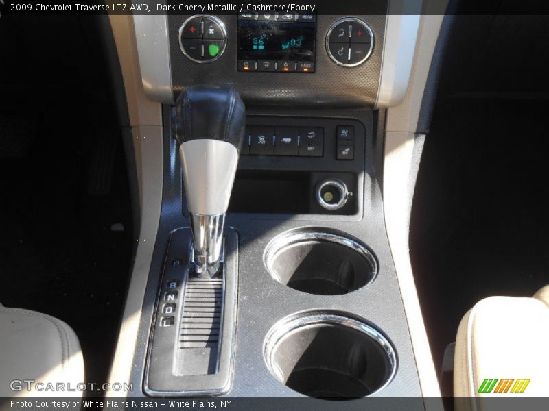 Dark Cherry Metallic / Cashmere/Ebony 2009 Chevrolet Traverse LTZ AWD