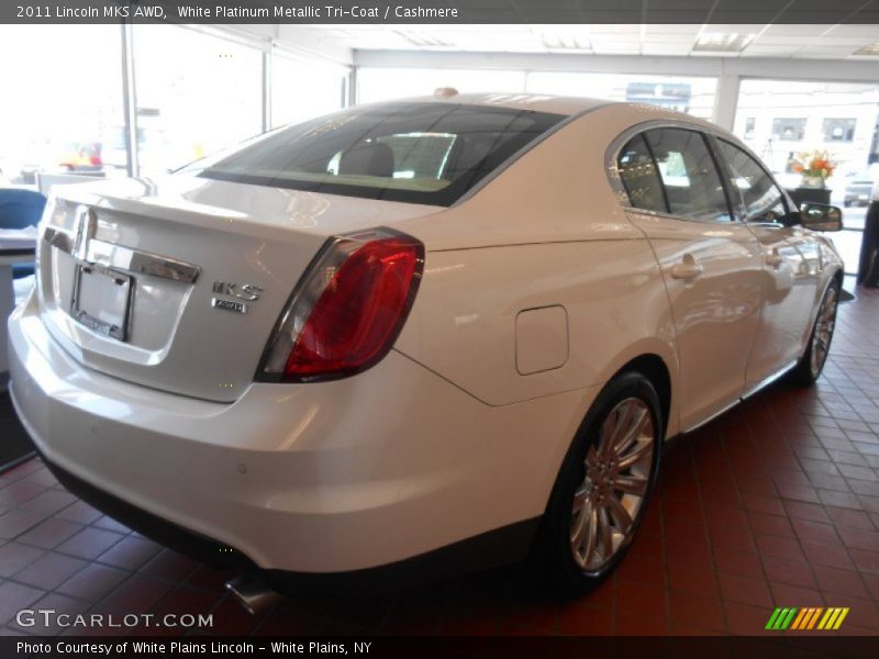 White Platinum Metallic Tri-Coat / Cashmere 2011 Lincoln MKS AWD