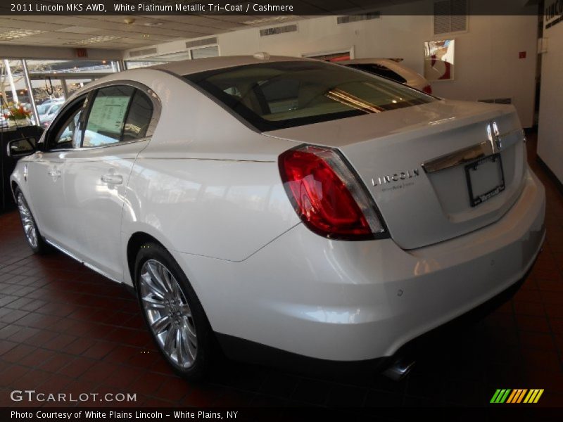 White Platinum Metallic Tri-Coat / Cashmere 2011 Lincoln MKS AWD