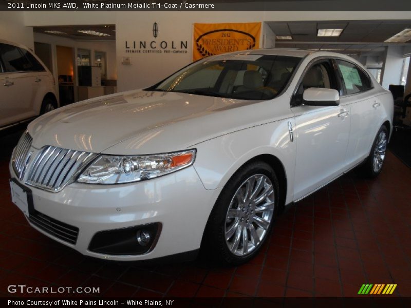 White Platinum Metallic Tri-Coat / Cashmere 2011 Lincoln MKS AWD
