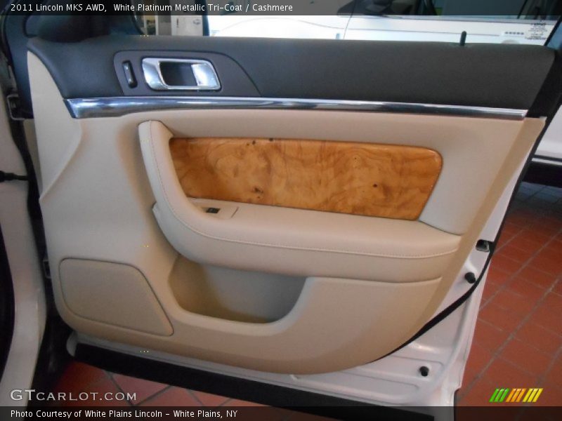 White Platinum Metallic Tri-Coat / Cashmere 2011 Lincoln MKS AWD