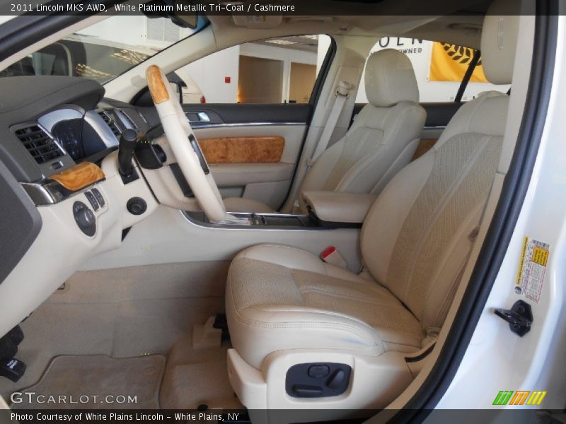 White Platinum Metallic Tri-Coat / Cashmere 2011 Lincoln MKS AWD