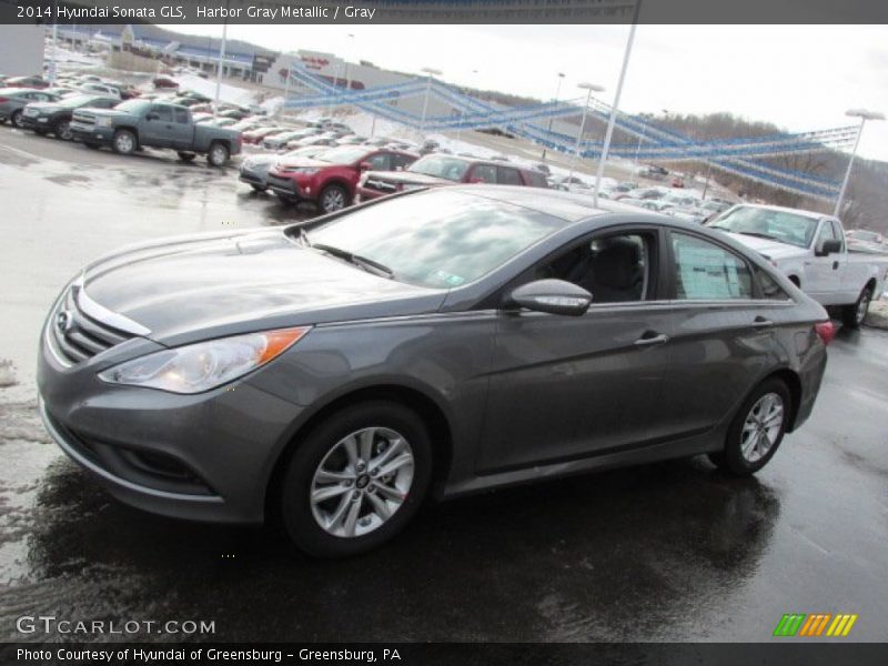 Harbor Gray Metallic / Gray 2014 Hyundai Sonata GLS