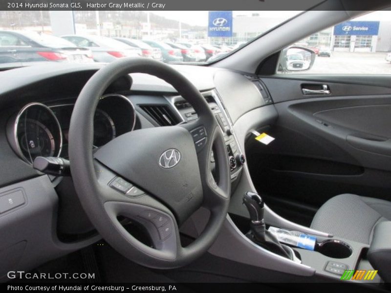 Harbor Gray Metallic / Gray 2014 Hyundai Sonata GLS
