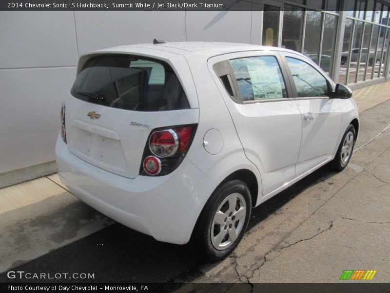 Summit White / Jet Black/Dark Titanium 2014 Chevrolet Sonic LS Hatchback