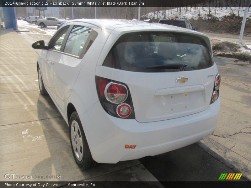Summit White / Jet Black/Dark Titanium 2014 Chevrolet Sonic LS Hatchback