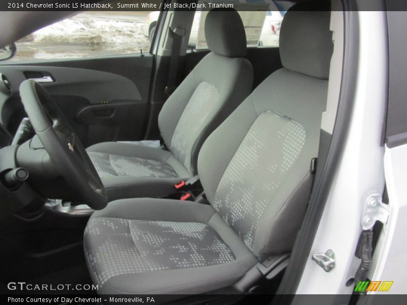 Summit White / Jet Black/Dark Titanium 2014 Chevrolet Sonic LS Hatchback
