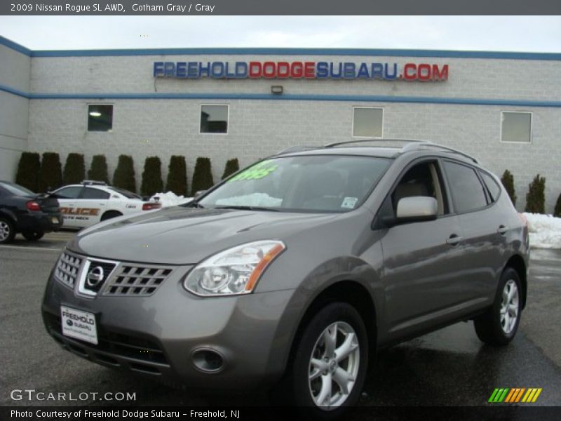 Gotham Gray / Gray 2009 Nissan Rogue SL AWD