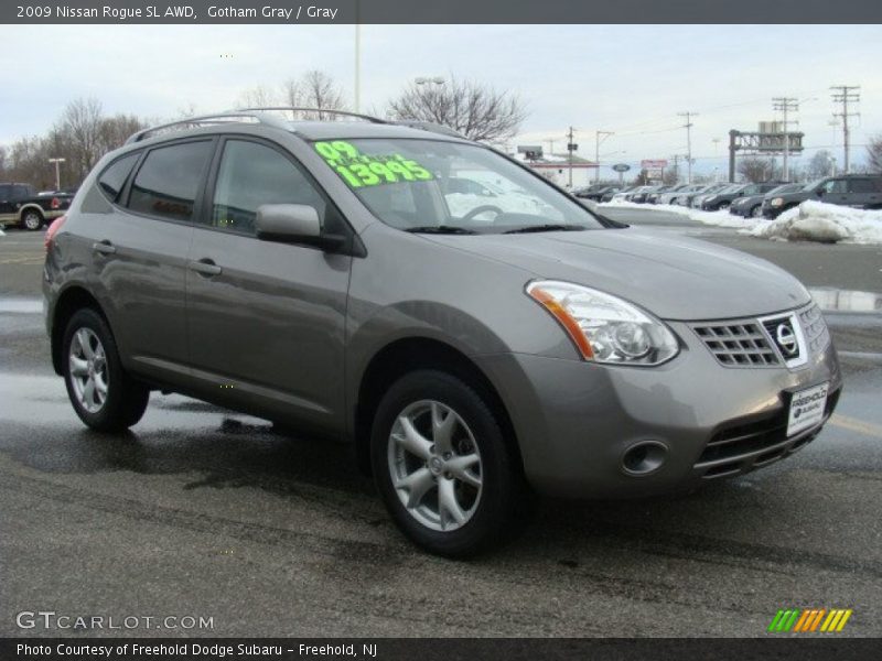 Gotham Gray / Gray 2009 Nissan Rogue SL AWD