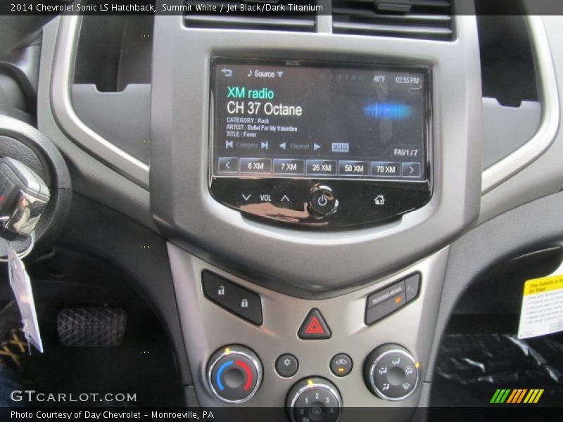 Summit White / Jet Black/Dark Titanium 2014 Chevrolet Sonic LS Hatchback