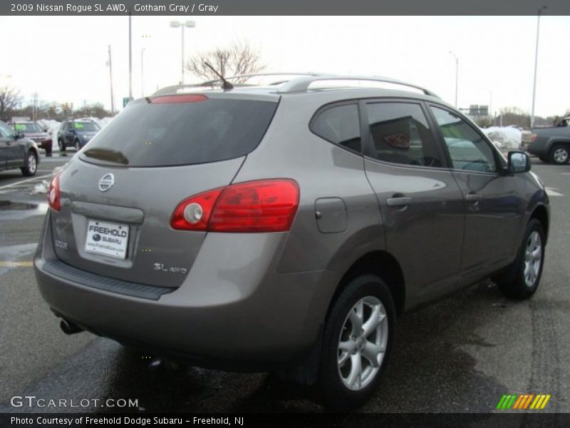 Gotham Gray / Gray 2009 Nissan Rogue SL AWD