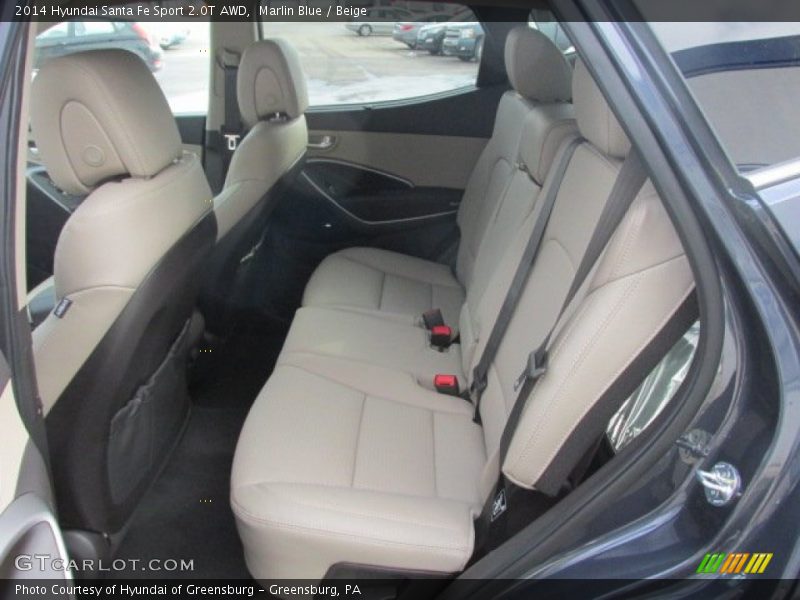 Rear Seat of 2014 Santa Fe Sport 2.0T AWD