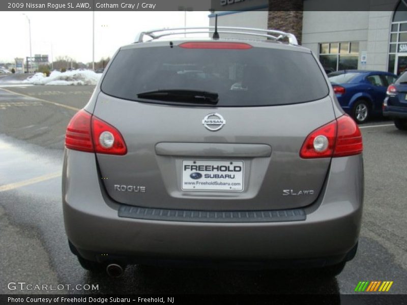 Gotham Gray / Gray 2009 Nissan Rogue SL AWD