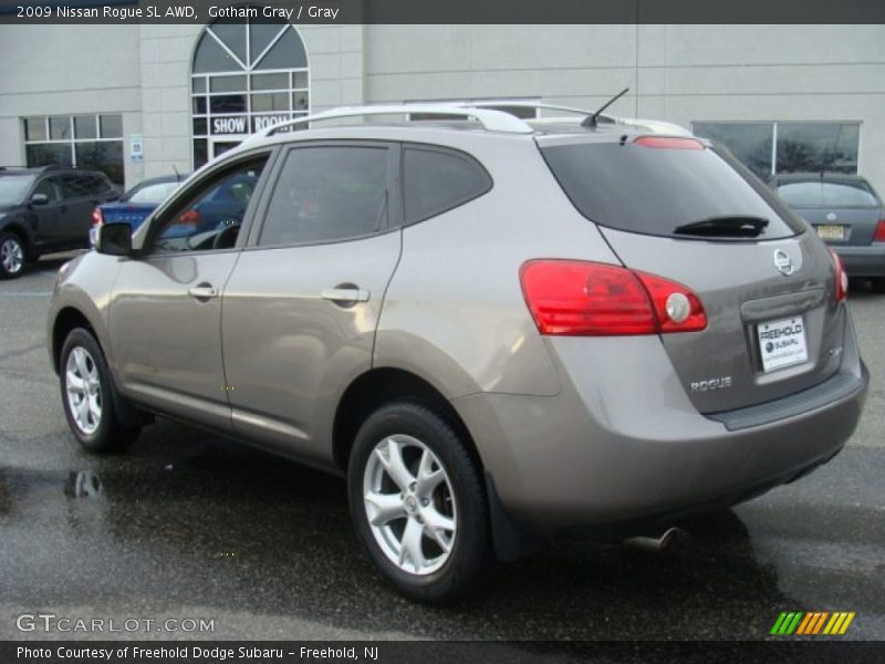 Gotham Gray / Gray 2009 Nissan Rogue SL AWD
