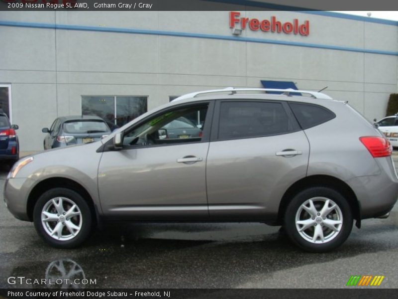 Gotham Gray / Gray 2009 Nissan Rogue SL AWD