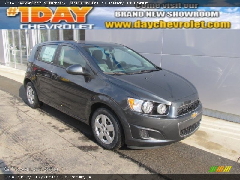 Ashen Gray Metallic / Jet Black/Dark Titanium 2014 Chevrolet Sonic LS Hatchback