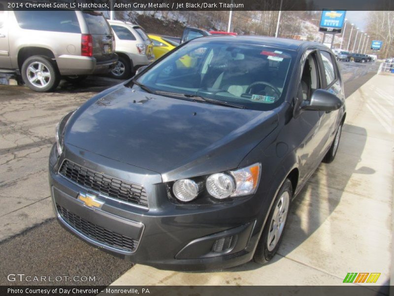 Ashen Gray Metallic / Jet Black/Dark Titanium 2014 Chevrolet Sonic LS Hatchback