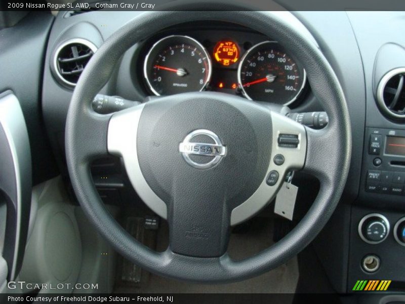 Gotham Gray / Gray 2009 Nissan Rogue SL AWD