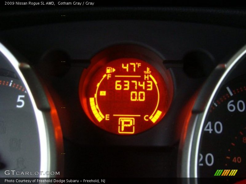 Gotham Gray / Gray 2009 Nissan Rogue SL AWD