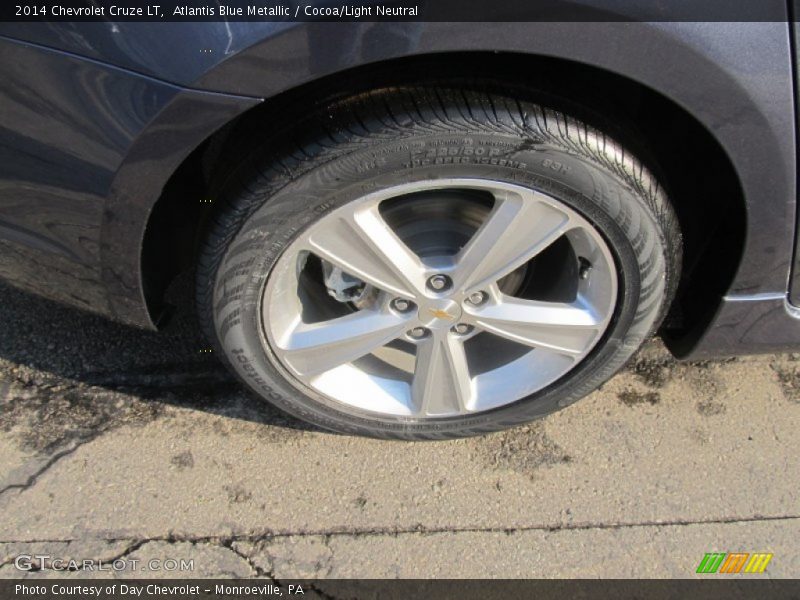 Atlantis Blue Metallic / Cocoa/Light Neutral 2014 Chevrolet Cruze LT