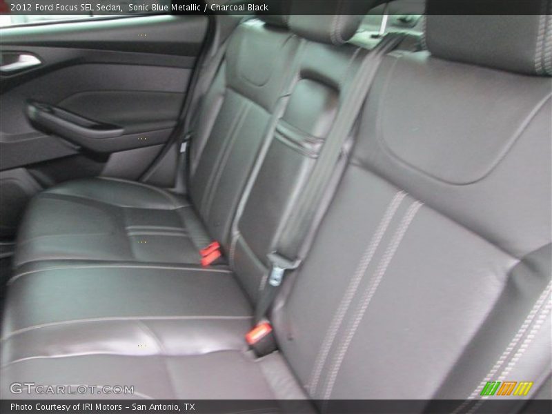 Sonic Blue Metallic / Charcoal Black 2012 Ford Focus SEL Sedan