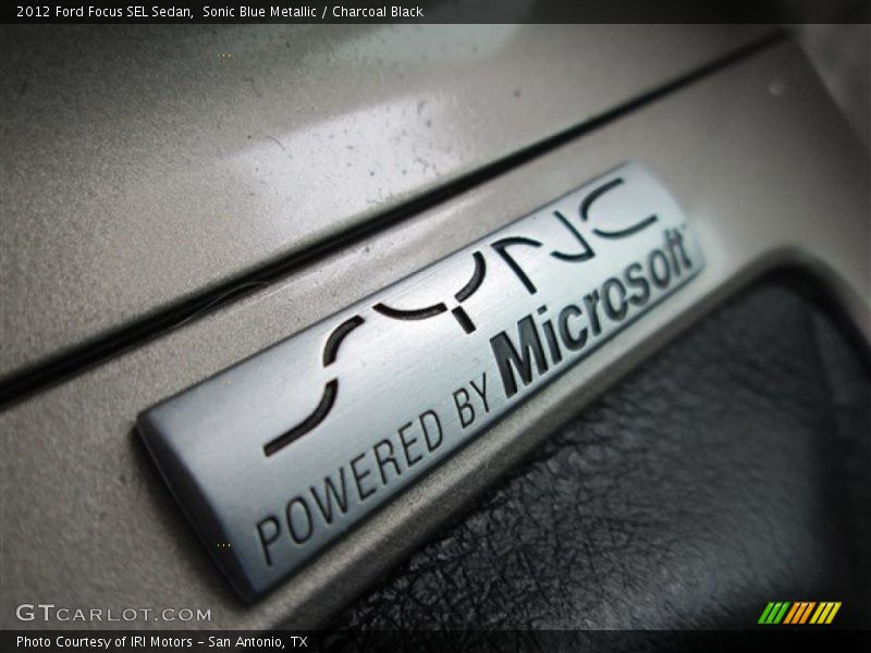 Sonic Blue Metallic / Charcoal Black 2012 Ford Focus SEL Sedan