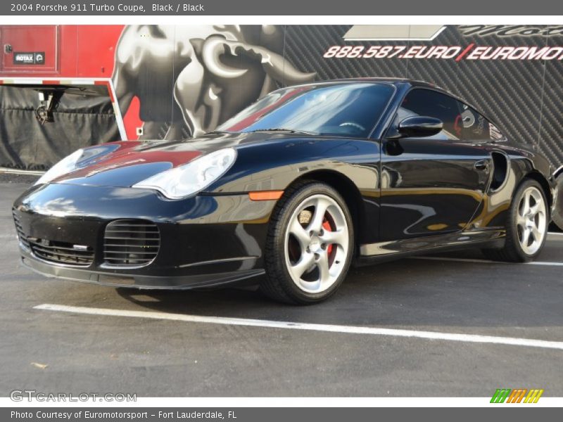 Black / Black 2004 Porsche 911 Turbo Coupe