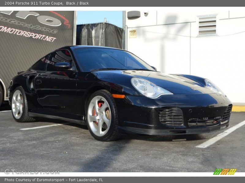 Black / Black 2004 Porsche 911 Turbo Coupe