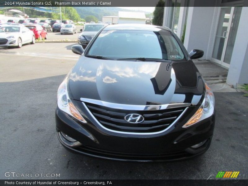 Phantom Black Metallic / Camel 2014 Hyundai Sonata GLS