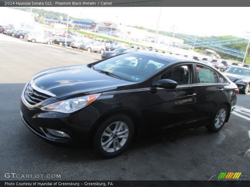 Phantom Black Metallic / Camel 2014 Hyundai Sonata GLS