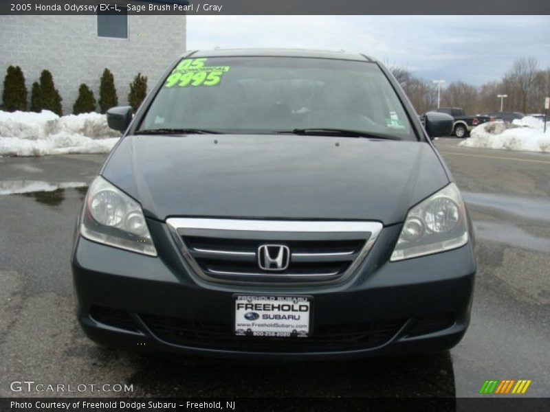 Sage Brush Pearl / Gray 2005 Honda Odyssey EX-L