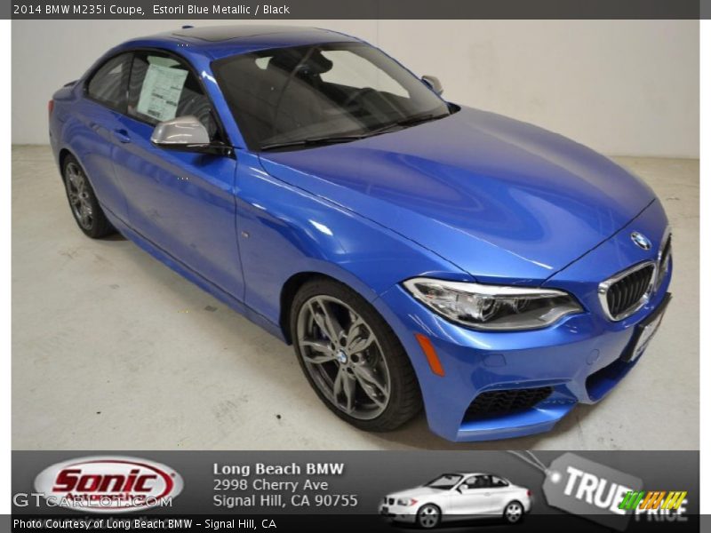 Estoril Blue Metallic / Black 2014 BMW M235i Coupe