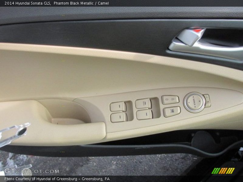 Phantom Black Metallic / Camel 2014 Hyundai Sonata GLS