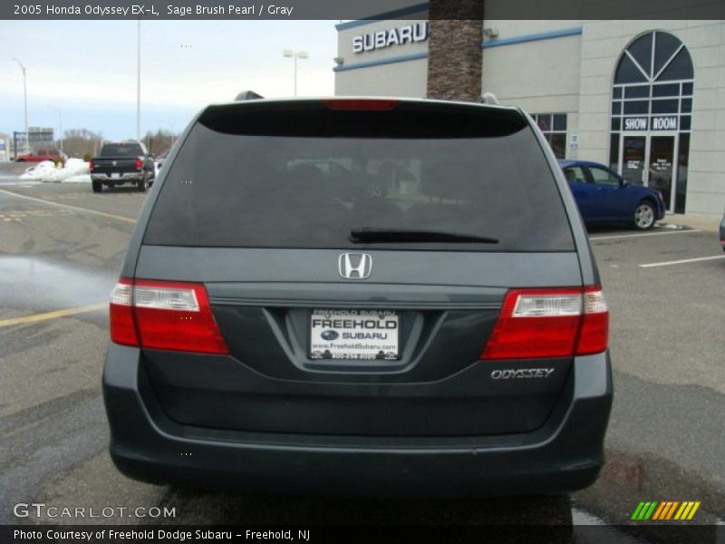 Sage Brush Pearl / Gray 2005 Honda Odyssey EX-L