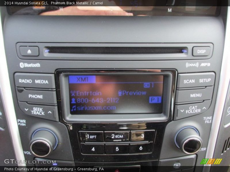 Phantom Black Metallic / Camel 2014 Hyundai Sonata GLS