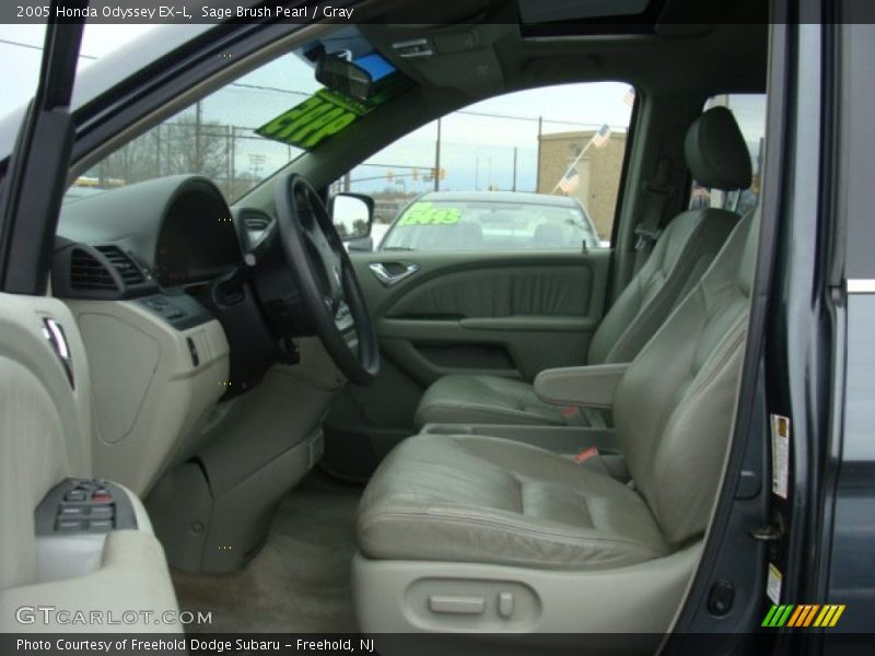 Sage Brush Pearl / Gray 2005 Honda Odyssey EX-L