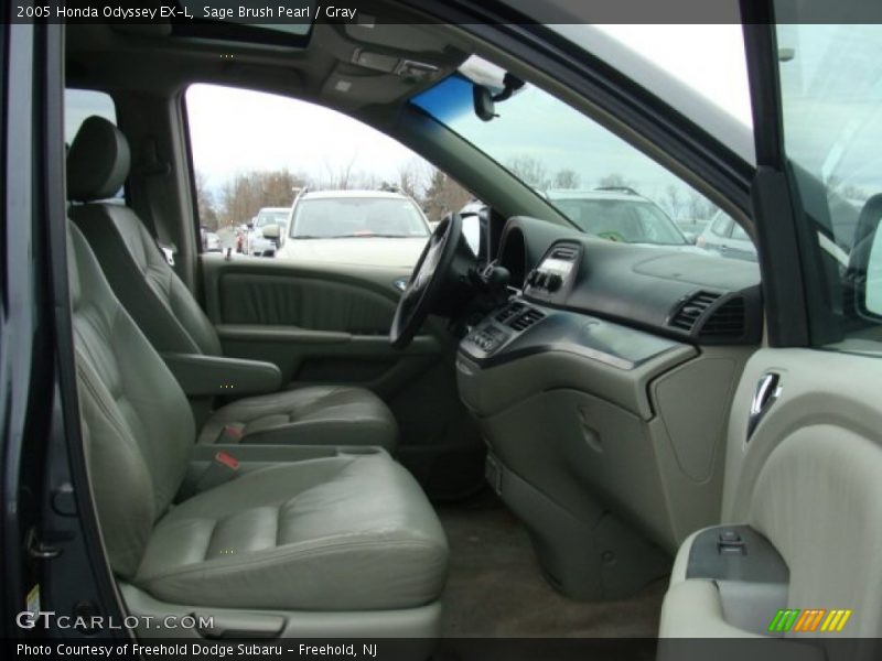 Sage Brush Pearl / Gray 2005 Honda Odyssey EX-L