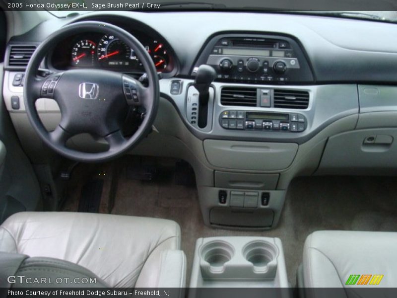 Sage Brush Pearl / Gray 2005 Honda Odyssey EX-L