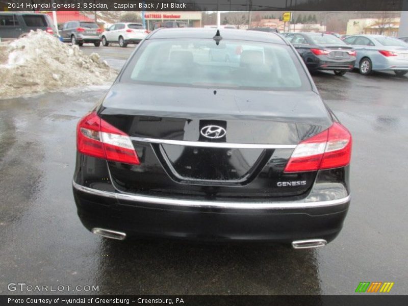 Caspian Black / Jet Black 2014 Hyundai Genesis 3.8 Sedan