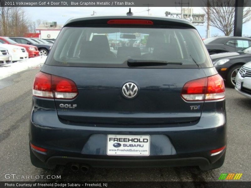 Blue Graphite Metallic / Titan Black 2011 Volkswagen Golf 4 Door TDI