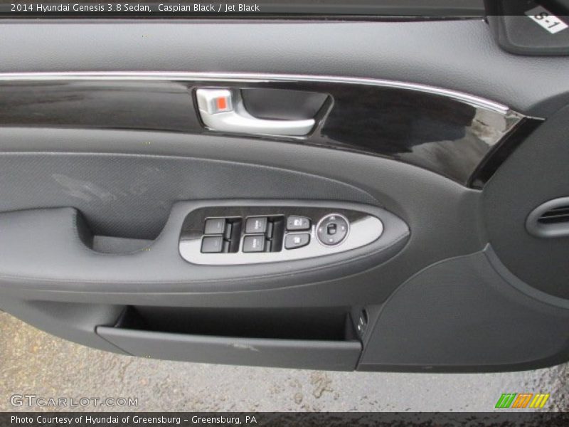 Caspian Black / Jet Black 2014 Hyundai Genesis 3.8 Sedan