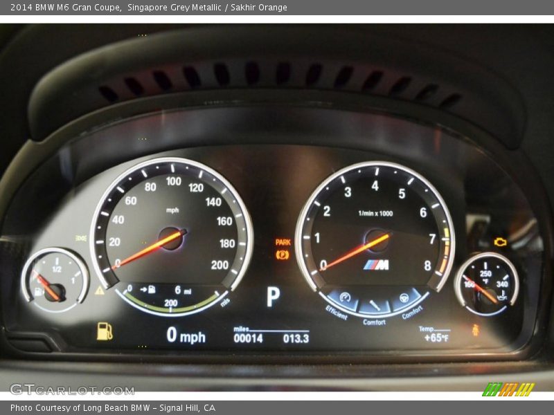  2014 M6 Gran Coupe Gran Coupe Gauges