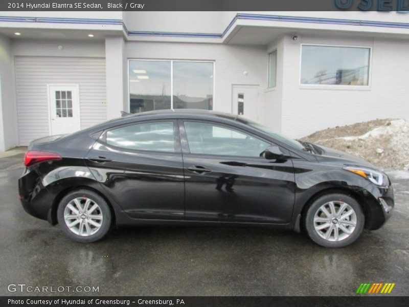 Black / Gray 2014 Hyundai Elantra SE Sedan