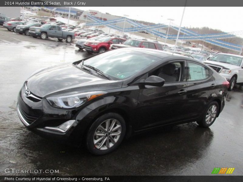 Black / Gray 2014 Hyundai Elantra SE Sedan