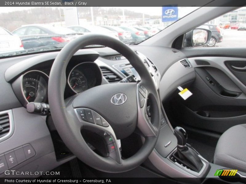 Black / Gray 2014 Hyundai Elantra SE Sedan