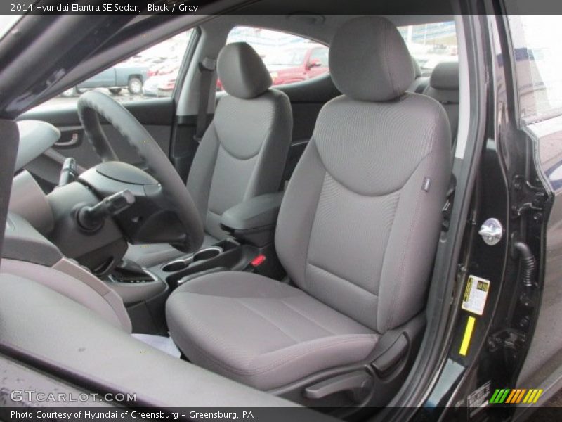 Black / Gray 2014 Hyundai Elantra SE Sedan