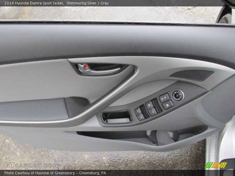 Shimmering Silver / Gray 2014 Hyundai Elantra Sport Sedan