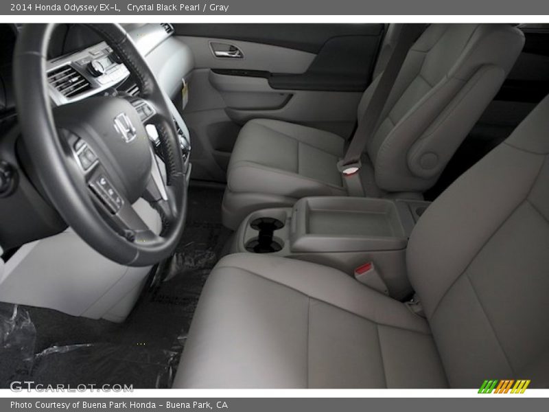 Crystal Black Pearl / Gray 2014 Honda Odyssey EX-L