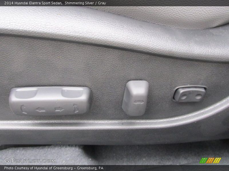 Shimmering Silver / Gray 2014 Hyundai Elantra Sport Sedan